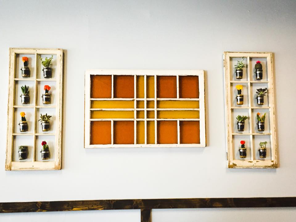 Handmade wall decor inside Sharon’s